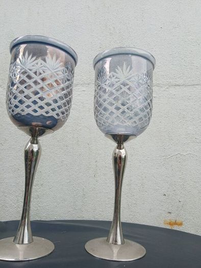 2 Massive Candle Holder