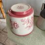 Antique Pink Ironstone staffordshire england plant holder. Image 4