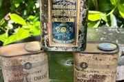 3 x Antique Gunpowder Tins