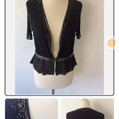 Whistles Silk Beaded Top