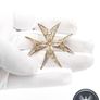 Vintage Sterling Silver Filigree Malta Cross Brooch Image 6