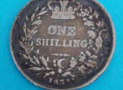 England WILLIAM IV 1834  SHILLING Very Fine condition