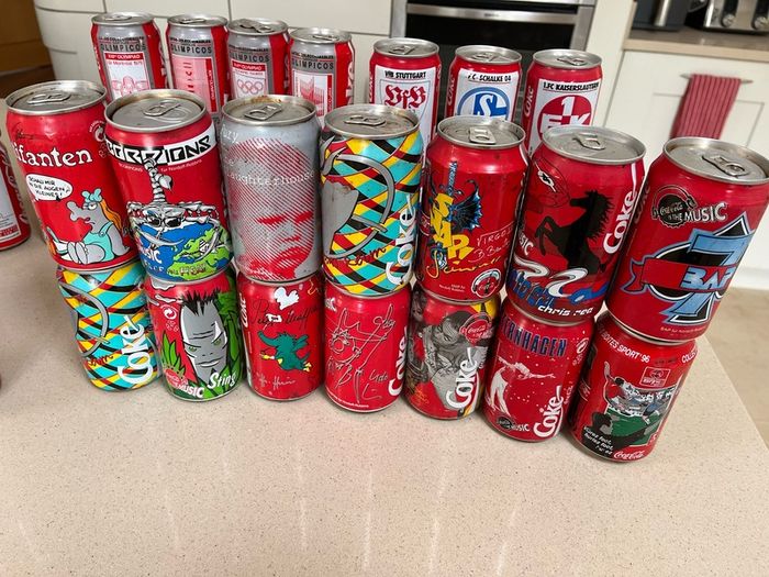Coca Cola Can Collection 34 cans 90's