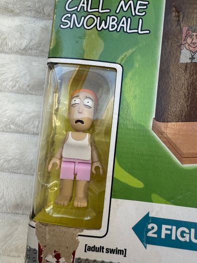 McFarlane Toys Rick & Morty You Shall Now Call Me Snowball New BUT the box is damaged Please look at the pictures