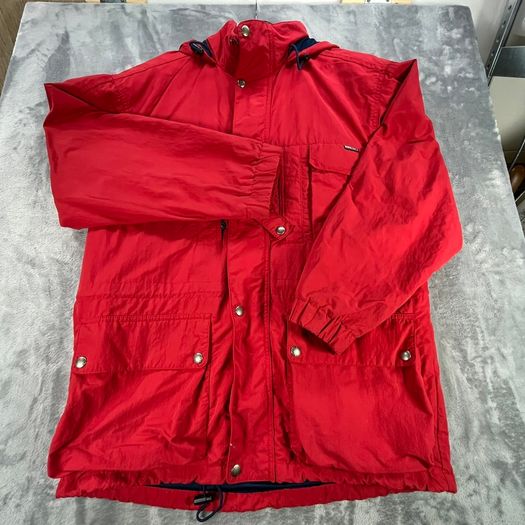 Aigle Gore-Tex Jacket 90s Retro Rain Waterproof Hiking Walking Red Mens M