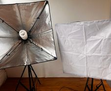 2-Light Softbox Studio Lighting Kit, 85W 5500K Bulbs, Stands & Carry Case
