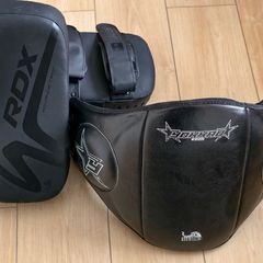 Unused Muay Thai Training Gear Bundle Thai Pads + Belly Pad