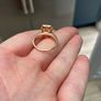 Ladies Morganite & Diamond ring Image 2