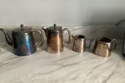 Hotel ware silverplate tea set