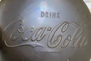 Coca Cola Embossed Brass Sign Rare 50's