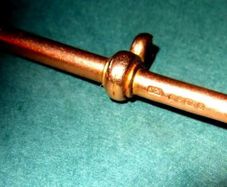 Pristine Vintage Hallmarked 9ct Gold Albert T-Bar