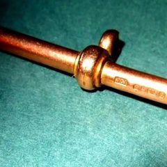 Pristine Vintage Hallmarked 9ct Gold Albert T-Bar