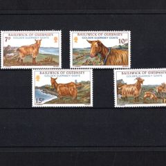 1980 Guernsey Golden Guernsey Goats Commemorative Stamps Mint Never Hinged (MNH)
