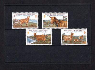 1980 Guernsey Golden Guernsey Goats Commemorative Stamps Mint Never Hinged (MNH)