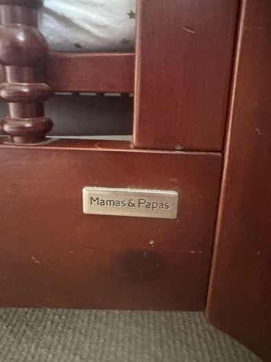 Mamas and Papas Cot/Toddler Bed & matching changing table