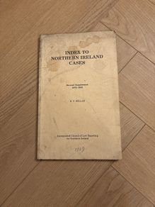 Index to Cases Northern Ireland, 1975 to 1985