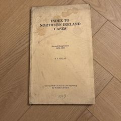 Index to Cases Northern Ireland, 1975 to 1985