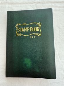 Vintage stamp collecting book