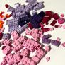 Collection of Colourful Lego Pieces in Pink, Purple, Coral etc. Image 7