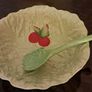 Vintage Carlton Ware Salad Bowl and Salad Server Set. Image 4