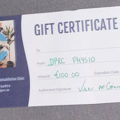 DPRC Physio Gift Voucher 100euro