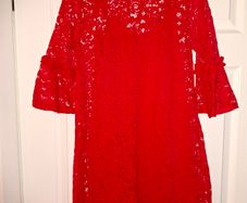 Brand NEW red lace dress from Very, size 8