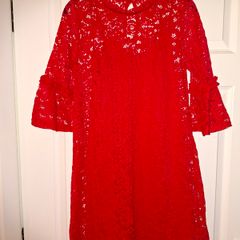Brand NEW red lace dress from Very, size 8