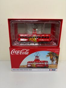 Corgi - Coca Cola Single Decker Tram - Coke Diecast Model 1:76 Scale Collectible - New