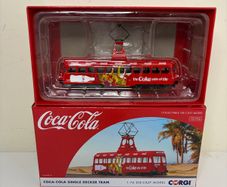 Corgi - Coca Cola Single Decker Tram - Coke Diecast Model 1:76 Scale Collectible - New