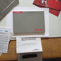Honda Civic 1993 Handbook Wallet & Docs.