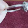 Vintage 925 Sterling Silver CZ Cluster Ring. Image 7