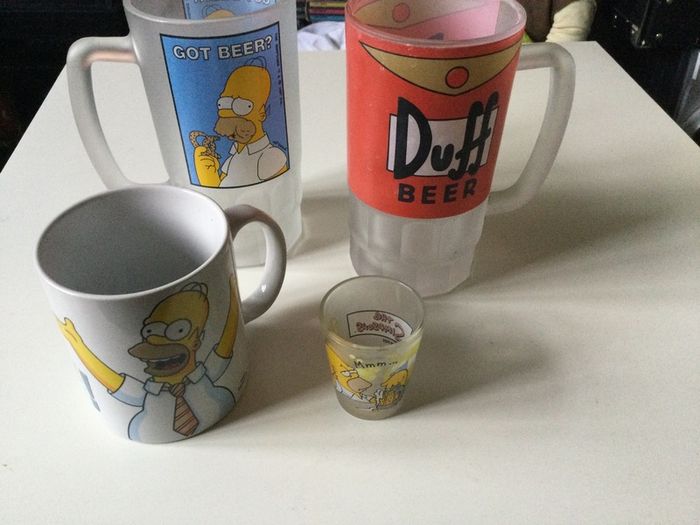 Mugs Simpson and Shot Glass