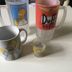 Mugs Simpson and Shot Glass