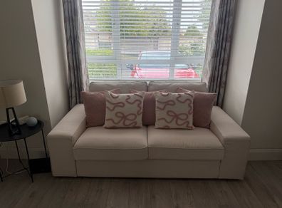 1 two seater sofa