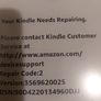 Amazon Kindle in lovely Black leather case, displaying error code 2 Image 8