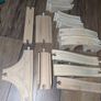 Large collection of wooden train tracks Image 5