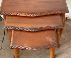 Vintage Mahogany Nest of 3 Tables
