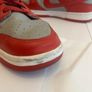 Nike Dunk Low Retro Medium Grey Varsity Red Size 8.5 Image 4