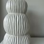White Ceramic Decorative Vase Image 2