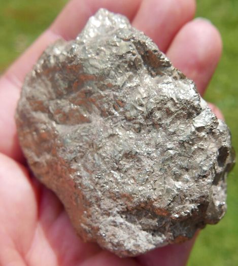 Golden Pyrite Crystal Cluster