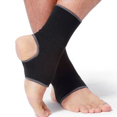 Brand New Ankle Support Compression Sleeve - Elastic Breathable Black Size S