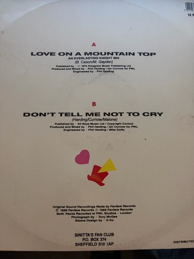 Sinitta Love On A Mountain Top An Everlasting Knight Mix