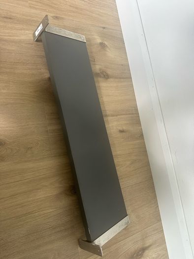 Ikea grey shelf with metal holder