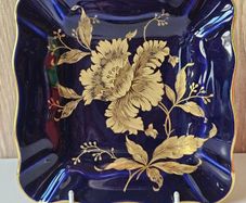 Limoges Cobalt Blue Dish