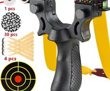 Slingshot High Precision Laser Shooting Hunting Sight and Laser Sight slings shot Specialty Catapult for Outdoor Flat Leather