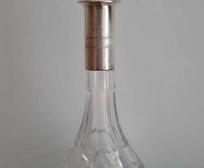 Wilhelm binder crystal and 800 silver decanter