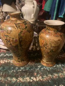 Modern royal satsuma vases free postage