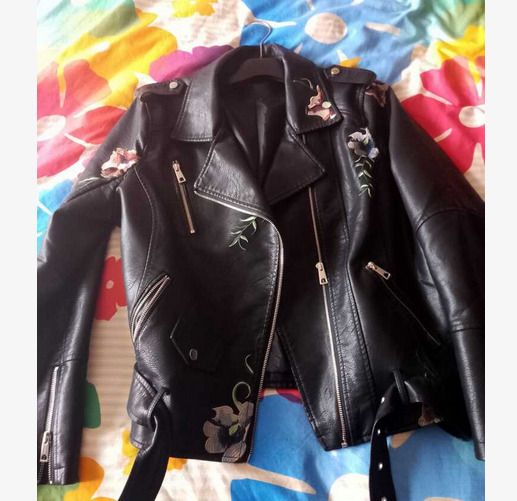 BNWT Boho Style Leather Look Jacket size 18