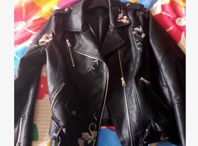 BNWT Boho Style Leather Look Jacket size 18