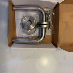 6x Brushed steel internal door handles